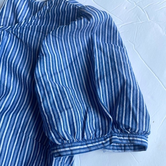 J Crew Top Striped Puff Short Sleeve Blouse Size XXS - Picture 4 of 11